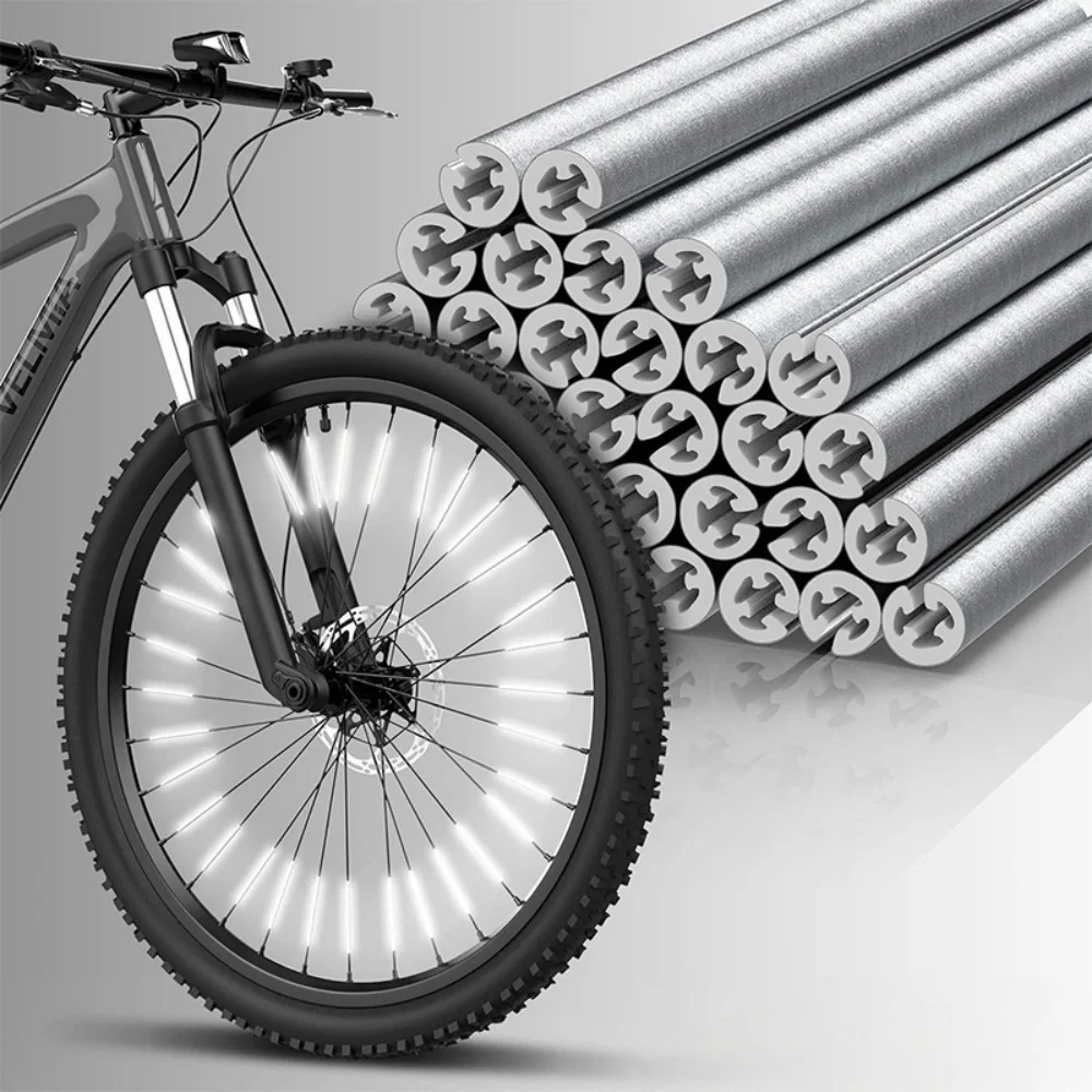 Bicycle Spoke Reflectors 12/24/48/72/96pcs 8cm DIY Night Warning Safety For MTB Outdoor Cycling Wheel Spokes