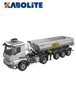 NEW KABOLITE 5801 RC Metal Tractor Truck 1/14 Scale With Trailer 4x4 RC Toys Painted Assembled Cars Motor Light Sound Model 1