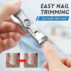 Cortador de unha aparador de tosquiadeira de unhas profissional aparador de manicure anti respingo viagem fingernail corte trimmer manicure ferramenta