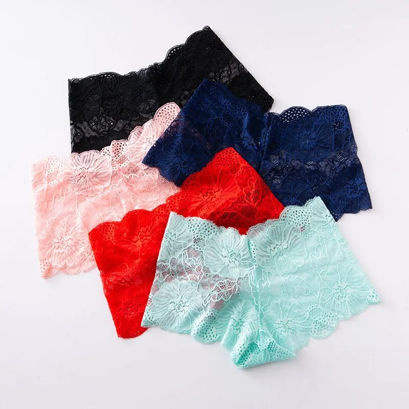 CINVIK 3Pcs Lace Panties Sexy Woman Underwear Floral Lingerie Soft Female  Briefs High-Waist Breathable Panties Comfort Tangas