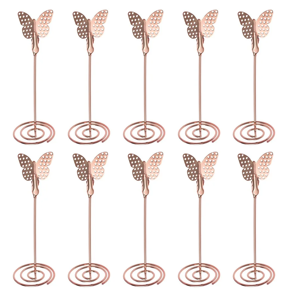 

Holderstand Clip Memo Place Table Picture Photo Wedding Name Note Metal Wire Tabletop Menu Iron Food Signs Sign Number