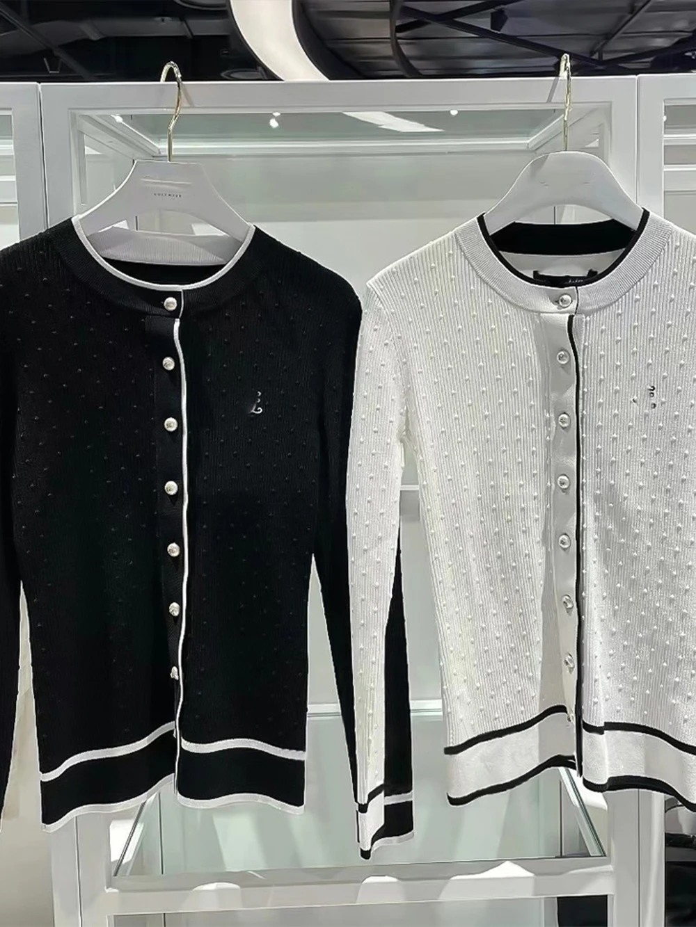 여성용 긴팔 니트 스웨터 스포츠 배드민턴 유니폼 편안하고 따뜻한 가디건 실 스포츠웨어 패션 가을 겨울