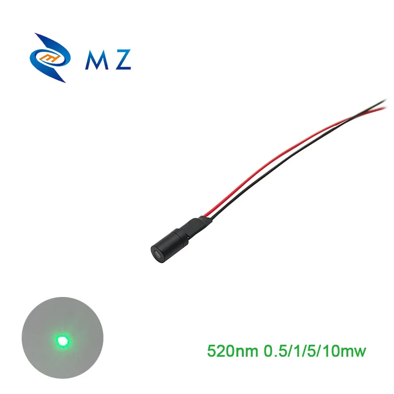 

Compact Mini D6mm 520nm 0.5mw 1mw 5mw 10mw Green Dot Laser Diode Module Glass Lens Industrial Grade