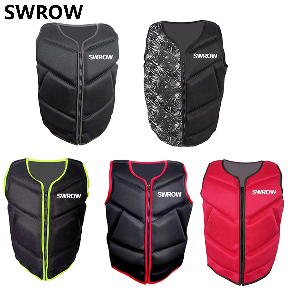 Life Jacket Neoprene Life Vest Adults Surf Life Jacket Ski Motorboats Kayak Raft For Boats Fishing Vest Swimming Drifting Safety Rescue