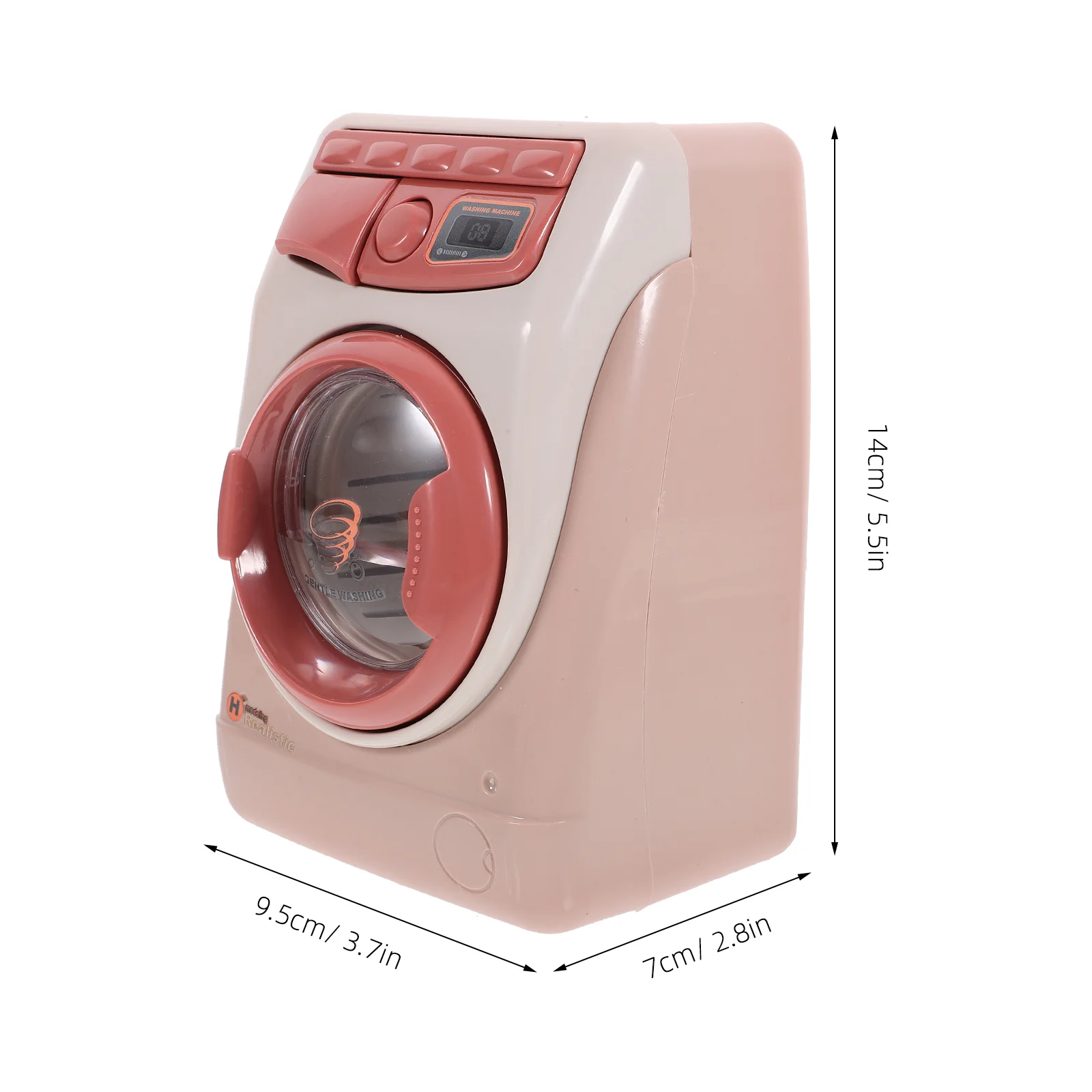 Play House Washing Machine Pretend Toy Toys Toddler Mini Portable Electric Plastic Playing 3
