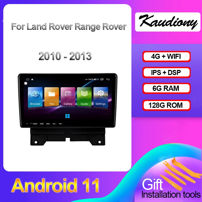 Kaudiony Android 11 For Land Rover Range Car DVD Multimedia Player Auto Radio GPS Navigation 4G Stereo DSP Video 2010-2013 |