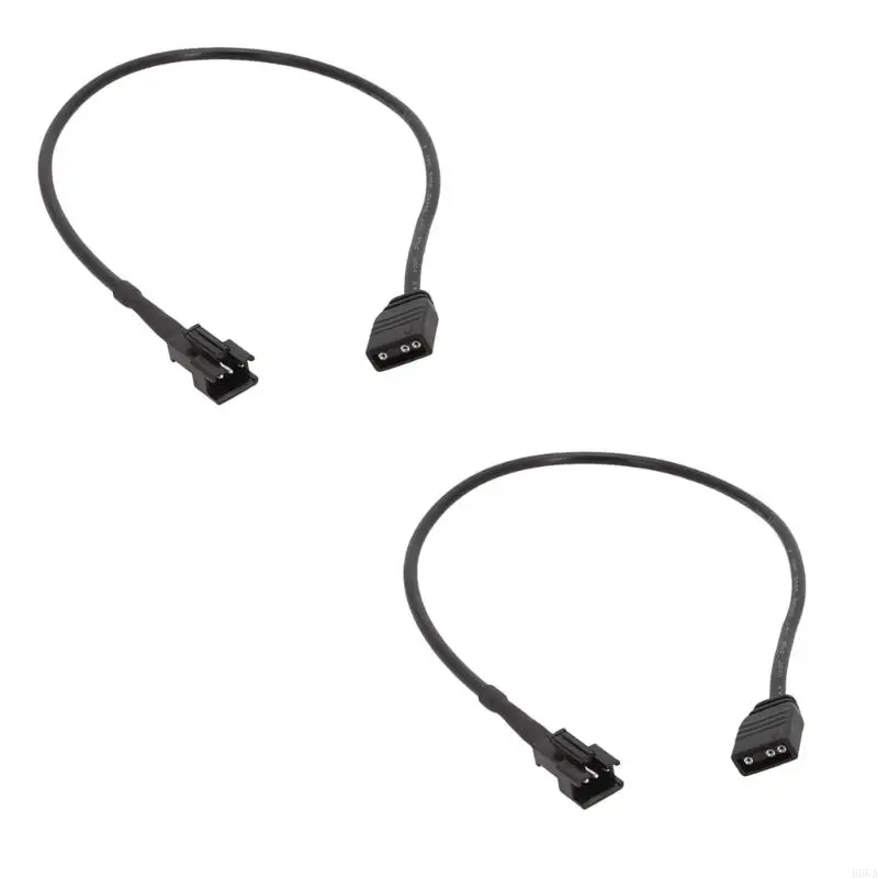 2PIECES DeepCool/Lian PC 케이스 팬 및 LED 조명 E65A 용 ArgB 커넥터 케이블