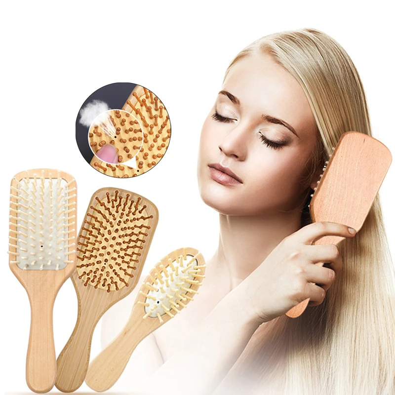 Bamboo Brush Hair Natural Bristles Bamboo Brush Good Hair Combs