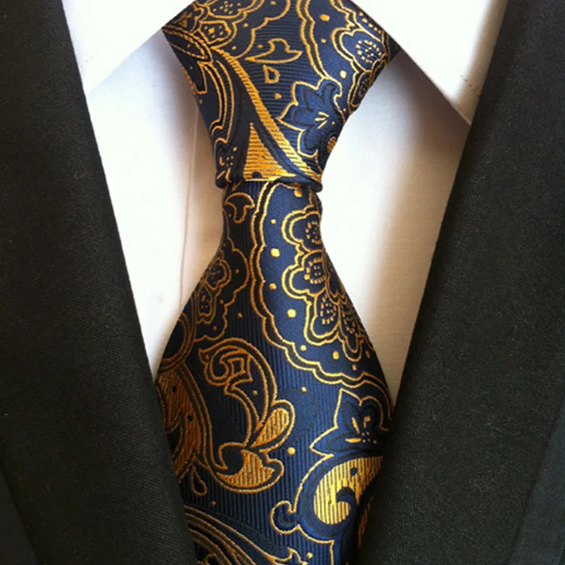 New 60 Styles Paisley Stripes Ties for Men Classics Business High Weft Density Flower Pattern Necktie Luxury Wedding