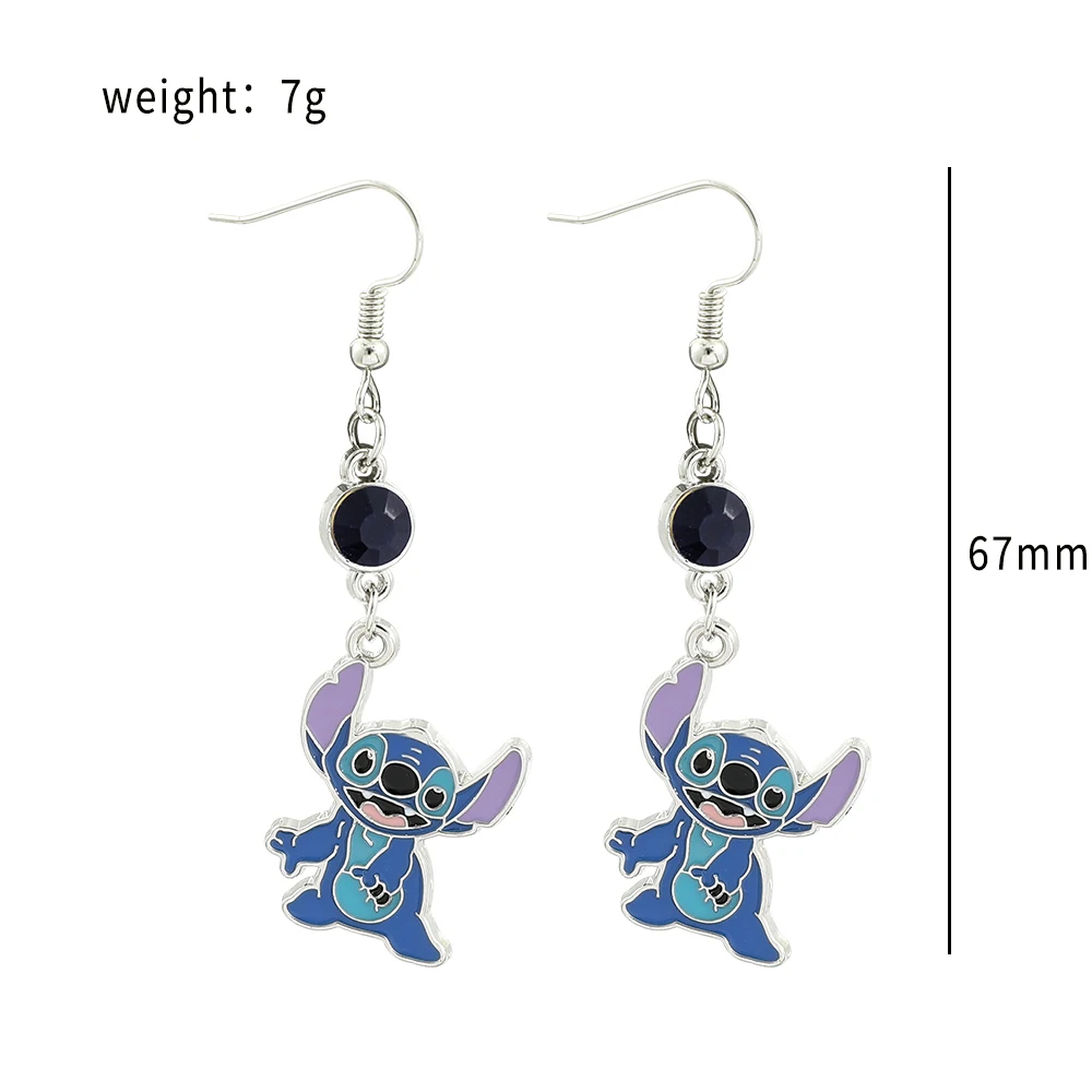 Pendientes creativos de Disney Lilo & Stitch para mujer, accesorios de  joyería de Anime, pendientes de tuerca de dibujos animados, regalos de  cumpleaños para niñas y niños - AliExpress