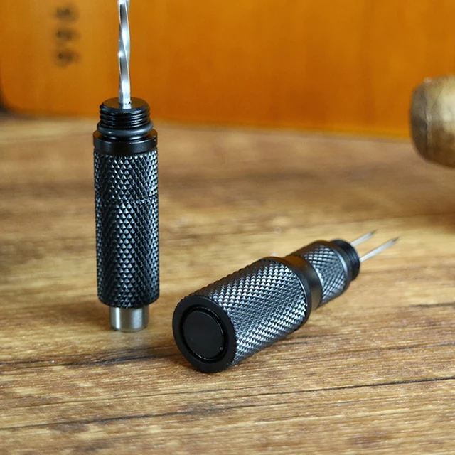 Portable Cigar Punch Cutter Sharp Cigar Pass Needles Dredge Drilled Cigar Draw Enhancer Tool Smoker Smoking Accessories - Image 5