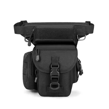 【New Arrival】Tactical MOLLE Leg Rig Waist Bag, Multifunctional Thigh Fanny Pack with Detachable Pouches for Hunting & Hiking 1