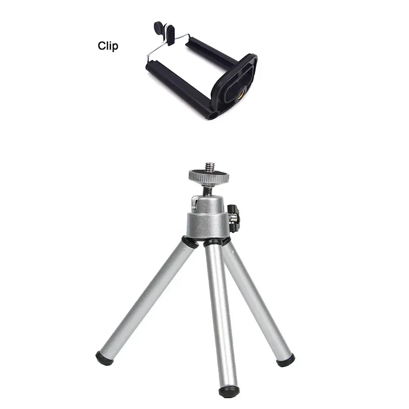 Compact Aluminum Alloy Desktop Tripod with Adjustable Flexible Stand