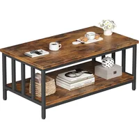 Coffee Table for Living Room, Farmhouse Living Room Tables with Slatted Sides Frame for Home Office, Apartment,Coffee Tables 1