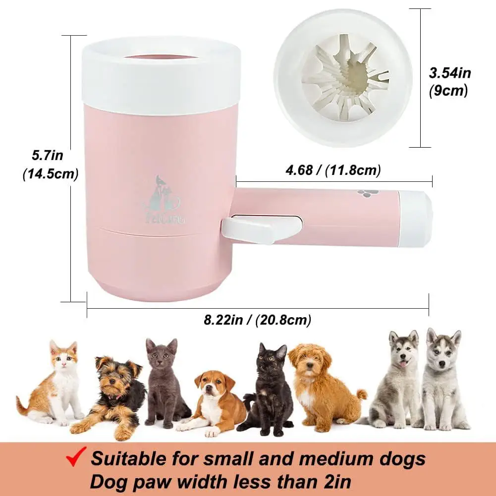 Pet Dogs Automatic Paw Cleaner Portable Electric Paw Washer Cup Foot Cleaner With Towel