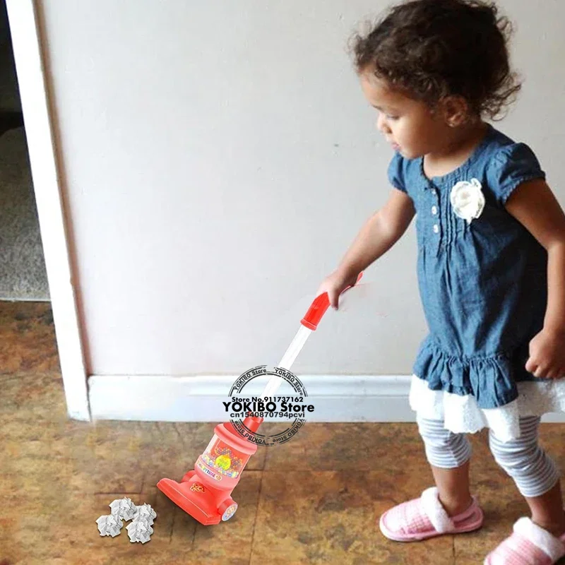 Mini Vacuum Cleaner Vacuum Cleaner Toy Cleaning Toys Children Pretend Play Toys Kids Electric Mini Vacuum Cleaner Simulation Charging Housework Dust Catcher Toys