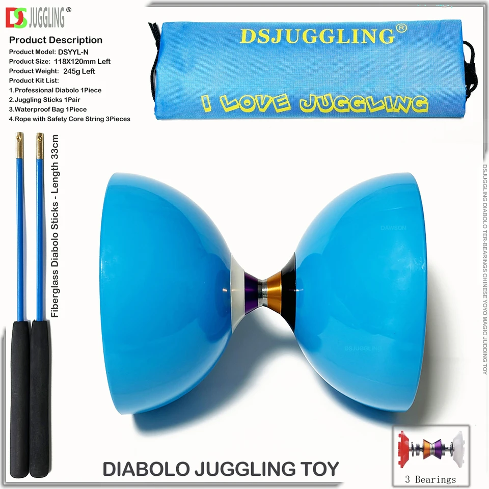 Juggling Sticks Chinese Yoyo Triple Bearing Shinning Juggling