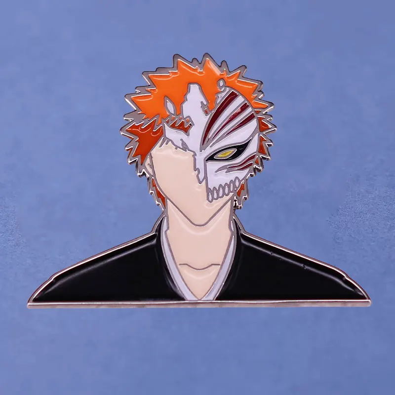 

Аниме значок на лацкан Death Kurosaki ichigo, эмалированная брошь на рюкзак, джинсы, женские модные украшения, подарки, милые значки
