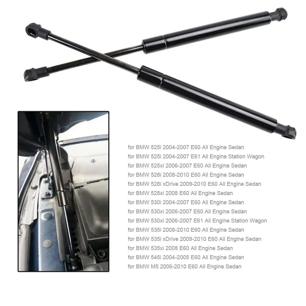 Car Front Bonnet Hood Lift Hood Support Strut Shock Absorbing Piston Prop Rod gas strut fitting 2PCS for BMW 3 Series E90 E91 5 Series