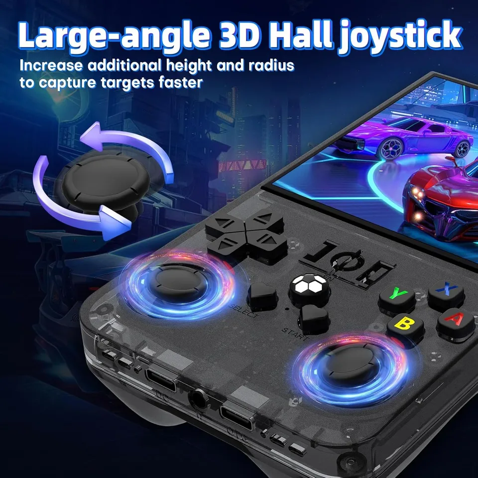 R36MAX Retro Handheld Game 4.0Inch IPS Screen Console 128GB Portable Pocket Video Player Supports 30+ Emulators_voghion.com
