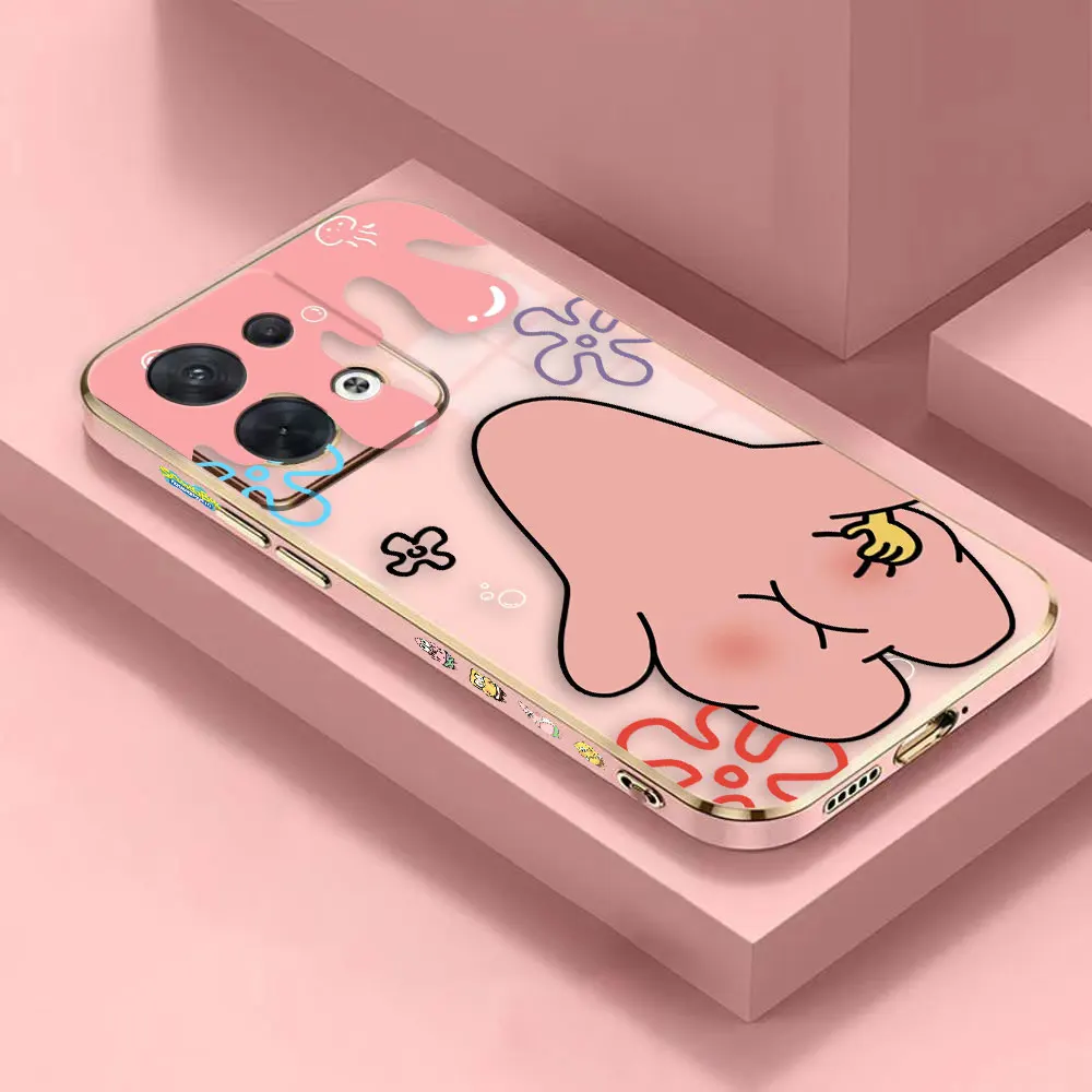 Cover Smooth E-TPU Phone Case Infinix NOTE 30 12 G96 12I 11 10 10I SMART 5 6 7 8 ZERO 20 X 5G PRO Case Cute S-SpongeBob Cartoon