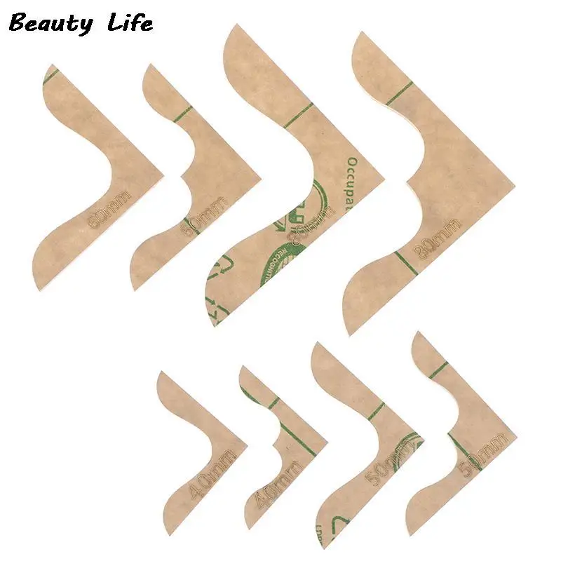 Leather craft tool kit 1set Leather craft acrylic bag wallet corner decoration pattern stencil template sewing tools
