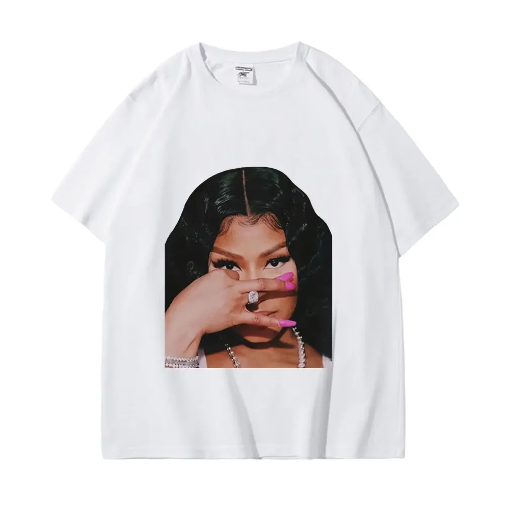 

Rapper Nicki Minaj Print T Shirt Summer Oversized Pure Cotton T-shirts Men Women Trend Fashion Aesthetics Short Sleeve T-shirt