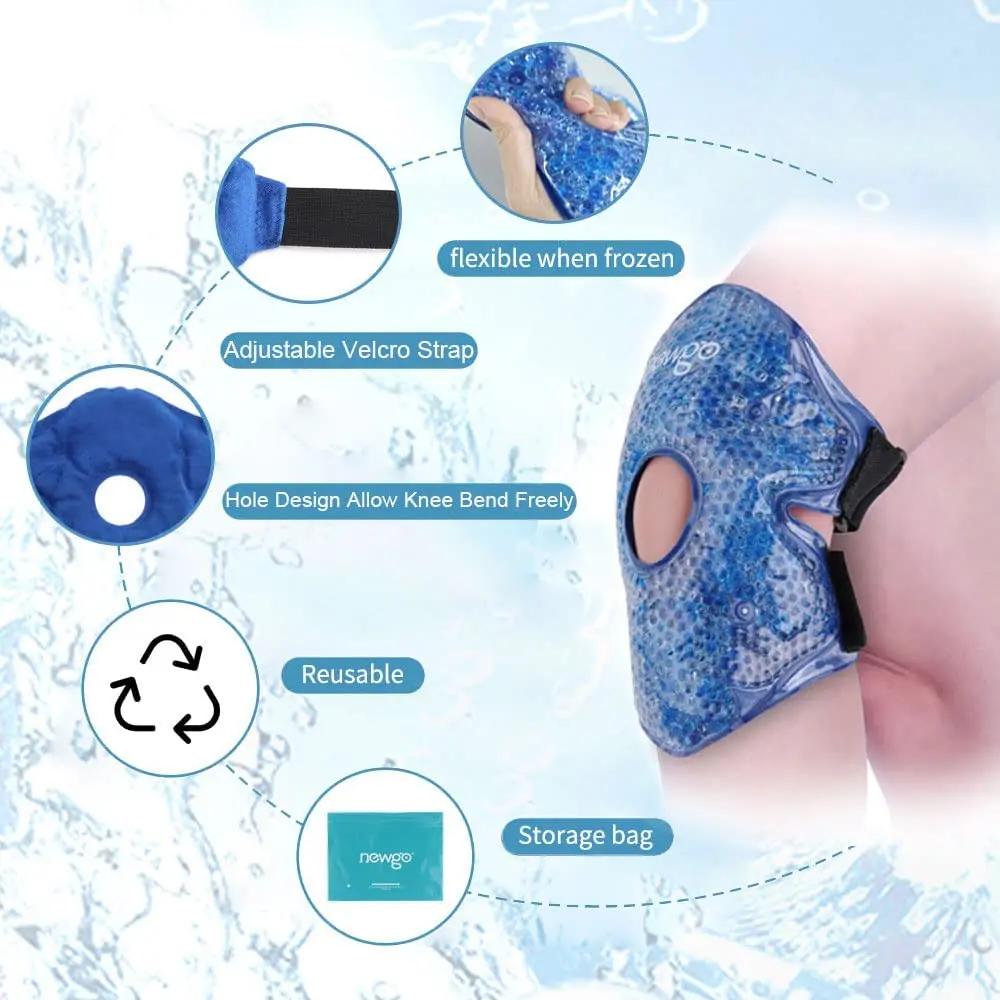 Reusable Knee Pads Medical Gel Ice Pack For Sports Injuries Hot Cold Compress Therapy Wrap After Knee Surgery Pain Relief 3