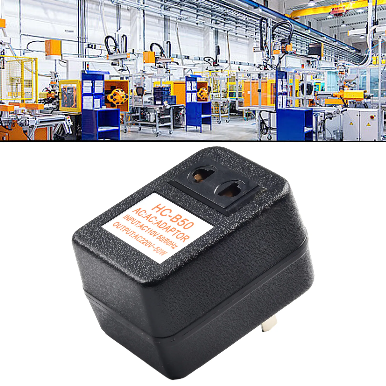 Description Picture 4 of item1pc Step-down Transformer 220V To 110V /110V To 220V Voltage Converter 50W Converter Step-Down Transformer Travel Adapter