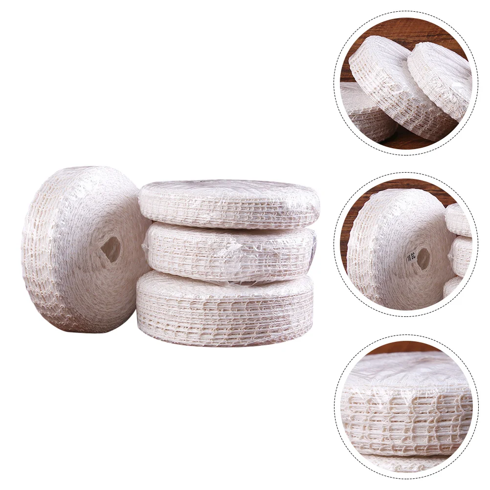 

4 Sets Bacon Net Bag Sausage Packaging Tool Pork Elastic Meat Netting Cotton Thread