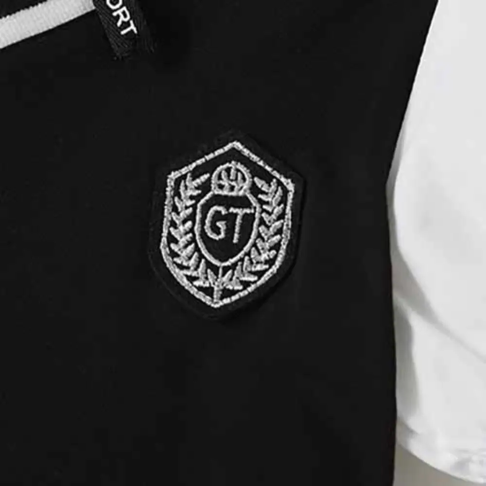 Pleated Girls False Two Dress Short Sleeve Preppy Style Summer Kids Dresses Beach Vacation Teenagers Children A-line Dress Beach