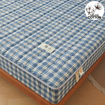 Housse de protection de matelas en coton délavé antibactérien de classe A - Douce, hypoallergénique, fabriquée pour un Tranquil Sleep Haven 1