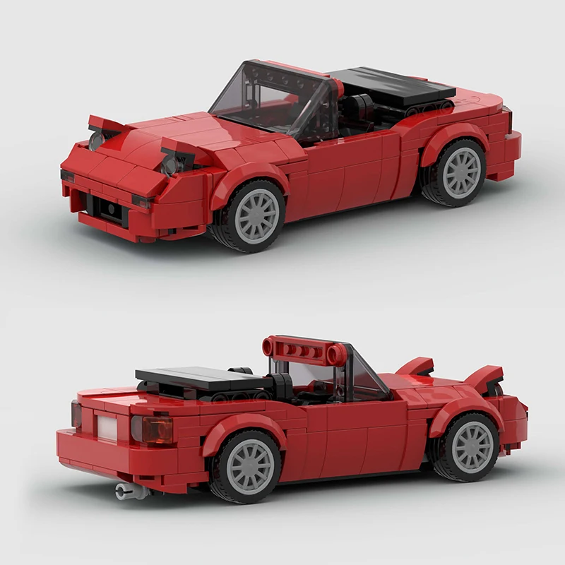 MOC 레이싱 스포츠카 차량 도시 속도 챔피언 레이서 기술 빌딩 블록 벽돌 세트 Supercar 어린이 장난감 소년 선물 NSX