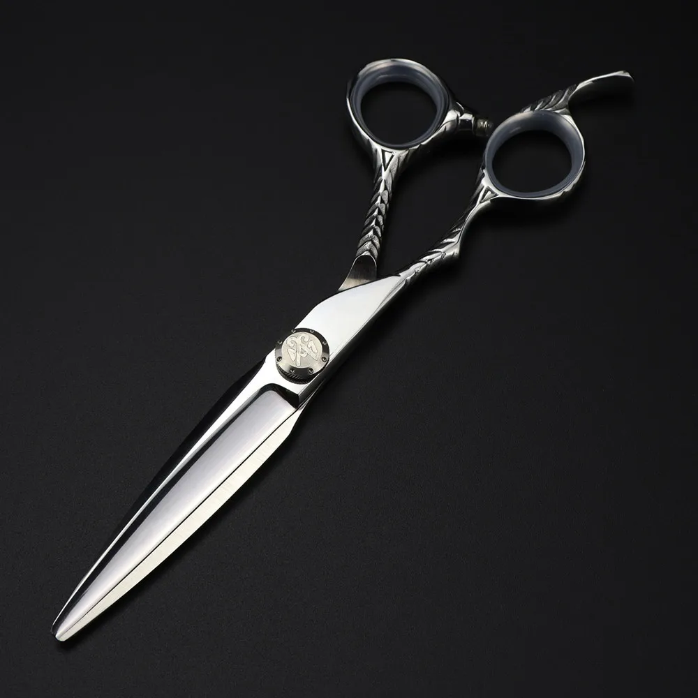 전문 JP 440c 스틸 6 인치 왼손 헤어 가위, 이발, 마카, 헤어 커팅, 미용사 가위