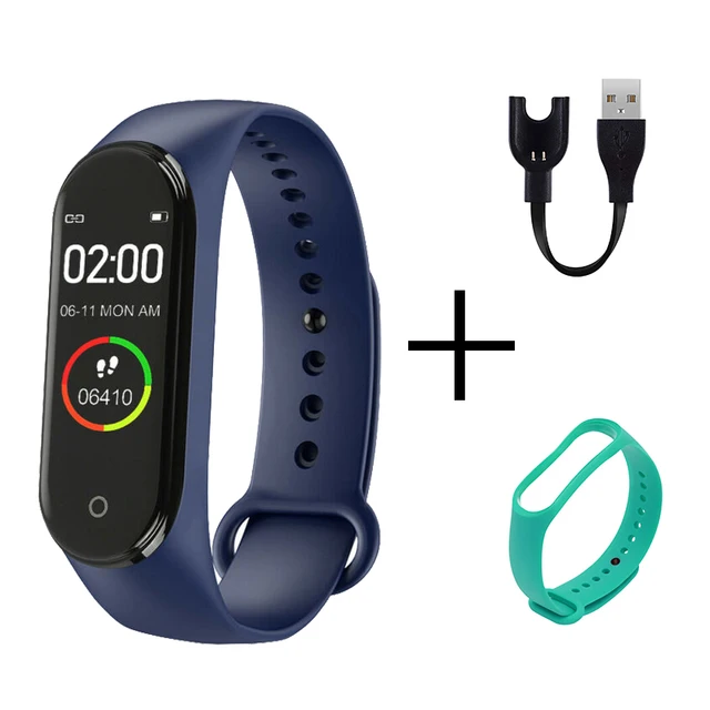 Hot M4 Men Women Smart High Quality New Label Belt Sports Blood Pressure Heart Rate Monitor Watch Waterproof Fitness reloj mujer show 10