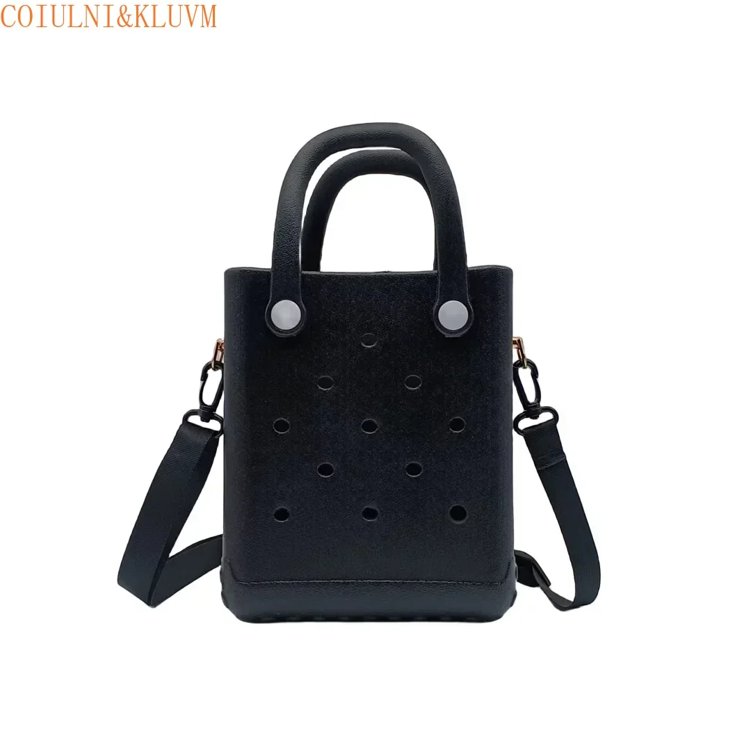【COIULNI&KLUVM】eva Bath baskets Mini Summer Beach Bag,Women's bag travel bag EVA Hole Travel Tote Bag, Outdoor Sports Boat Bag
