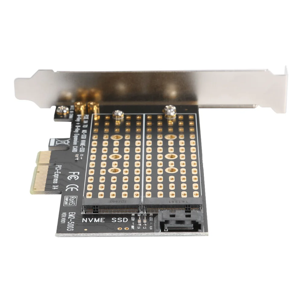 어댑터 확장 카드 SATA 가정용 컴퓨터 안전 M + B 키, M.2 NVME SSD-PCIE 부품, 2230 2242 2260 2280