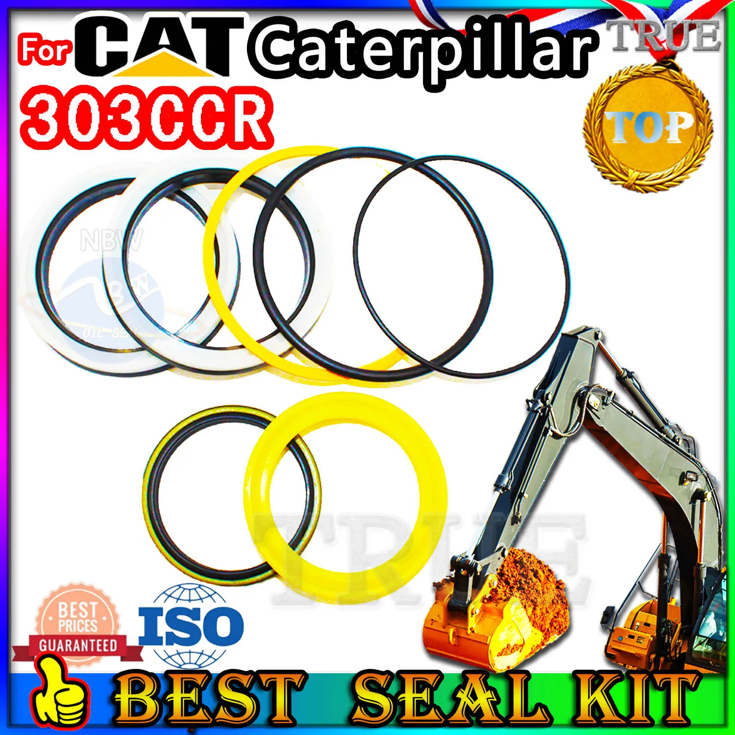 

For Caterpillar 303CCR Oil Seal Repair Kit CAT Boom Arm Bucket Excavator Hydraulic Cylinder Manufacturers Fix Best Reliable Mend