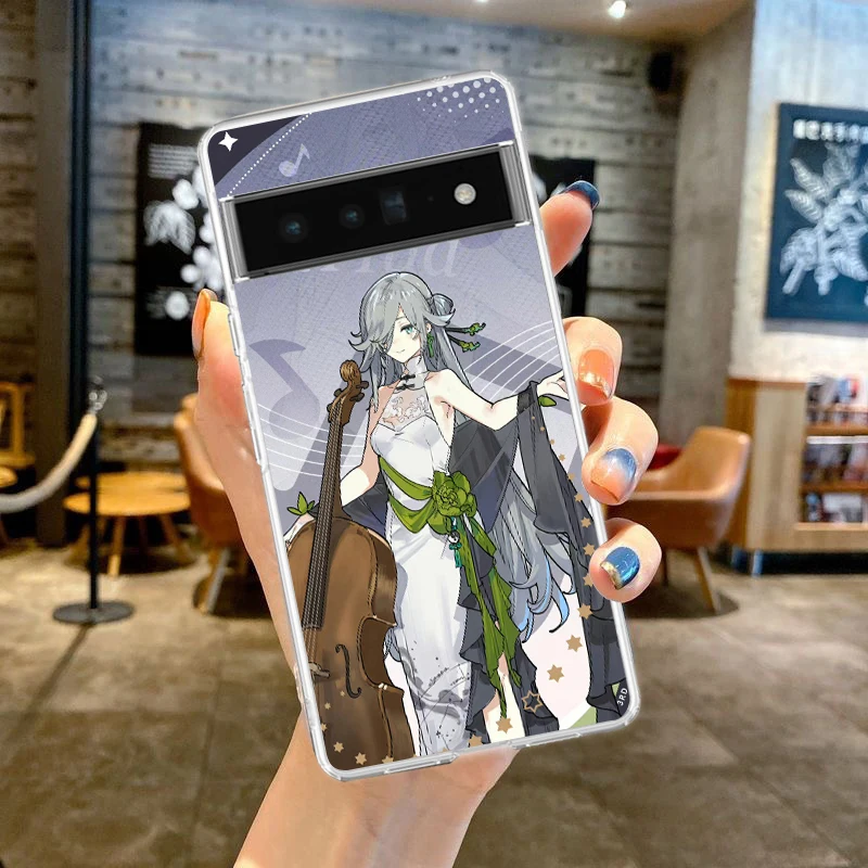Silicone Shockproof Soft Transparent Phone Case Cover - Honkai Impact 3rd Design
