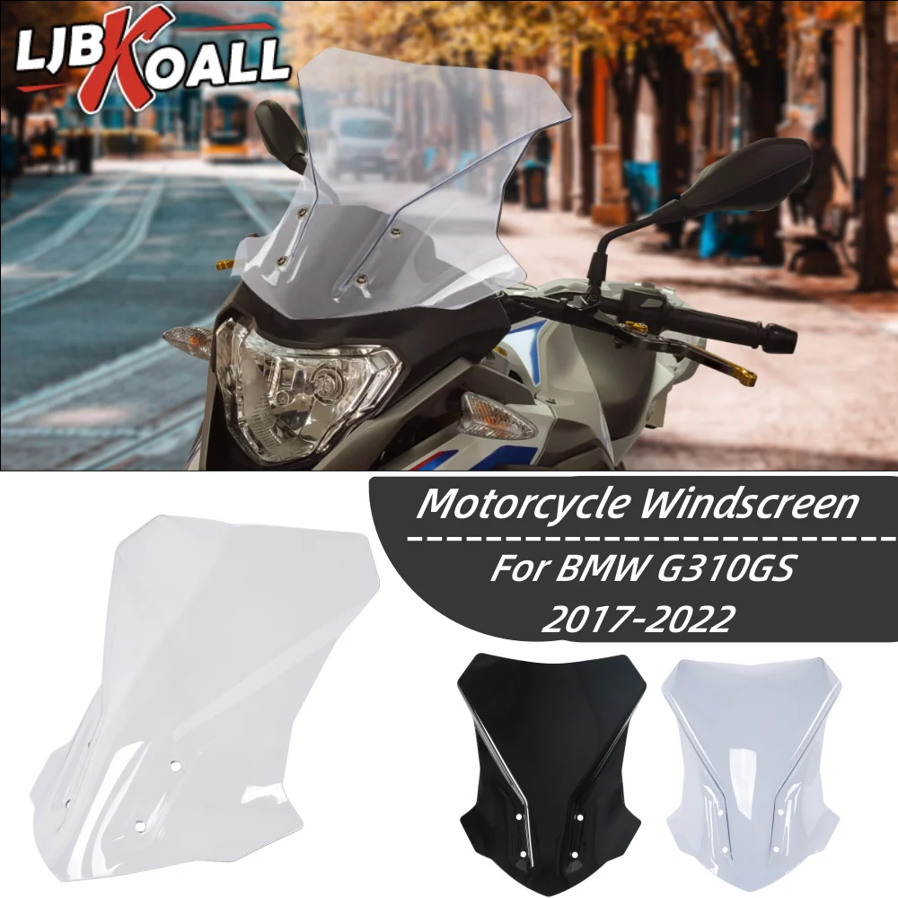 G310GS Windscreen Touring Windshield For BMW G310 GS 2017-2022 2021 2020 2019 Airflow Visor Viser Moto Wind Deflector Protector