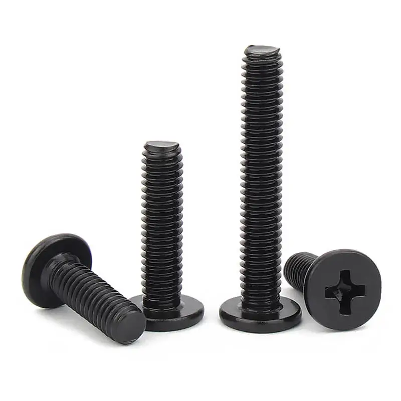 10/ 20/ 50pcs Black 304 Stainless Steel Cross Phillips Ultra Thin Flat Wafer Head Screw CM M1.6 M2 M2.5 M3 M4 M5 M6 for Laptop - Image 5