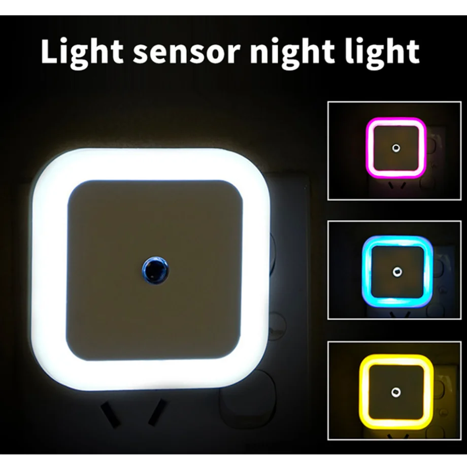 Energy-Efficient Smart LED Nightlight with Dusk-to-Dawn Sensor for Bedrooms, Bathrooms, and Hallways