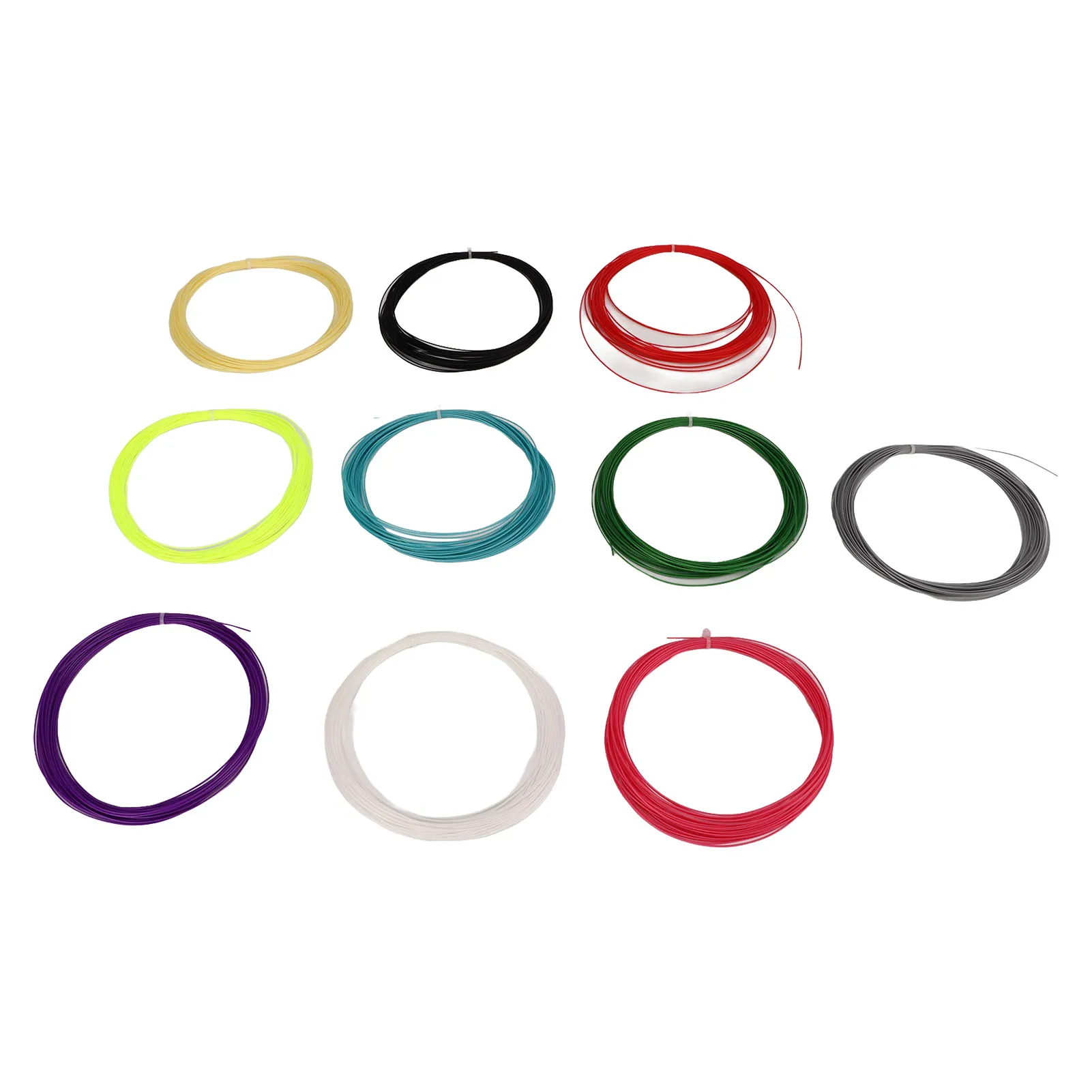 Badminton Racquet String Badminton String High Strength 10 Metres Long High Elastic Color Mixing Nanofiber for Playground