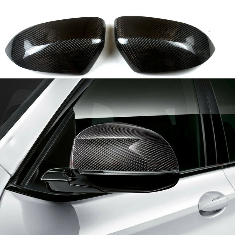 

Real Carbon Fiber Mirror Cover Rearview Side Mirror Cap For -BMW X3 X4 X5 X6 X7 G01 G02 G05 G06 G07 G08 2018 2019 2020