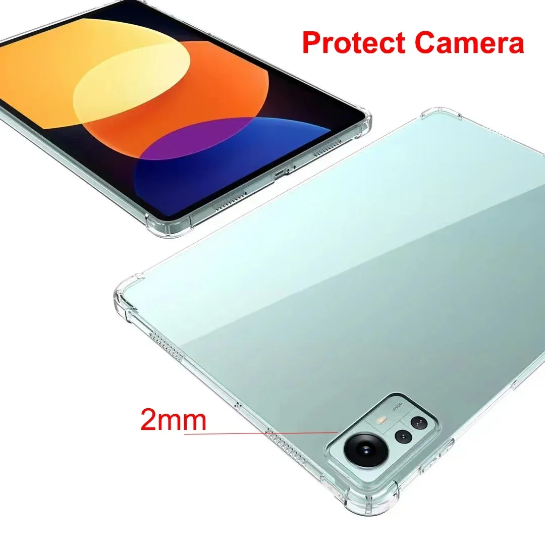 Clear Crystal Air-Bag Tablet Case Cover
