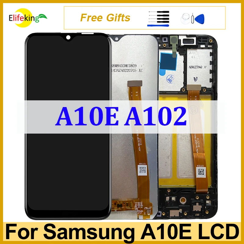 

LCD Display For Samsung Galaxy A10E A102 SM-A102U SM-A102F/DS Touch Screen Digitizer Assembly Replacement With Frame Panel