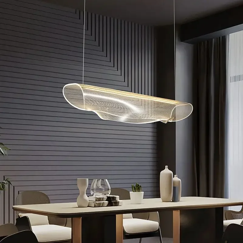 Modern Minimalist LED Acrylic Chandelier Living Room Dining Room Dining Table Kitchen Home Decoration Chandelier