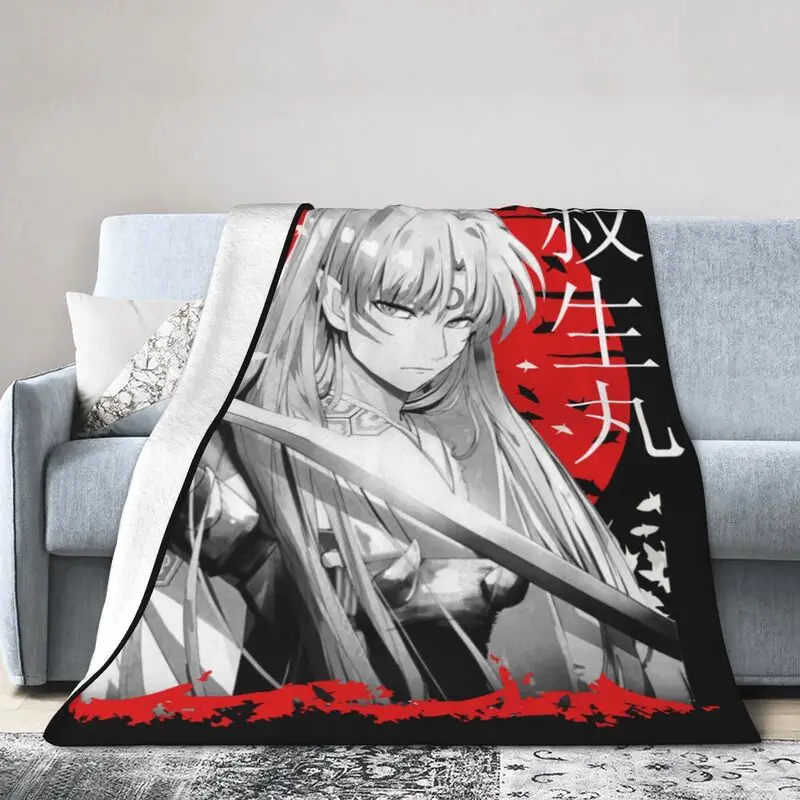 Sesshomaru Blanket Inuyasha Blanket Sofa Bedspreads Anime