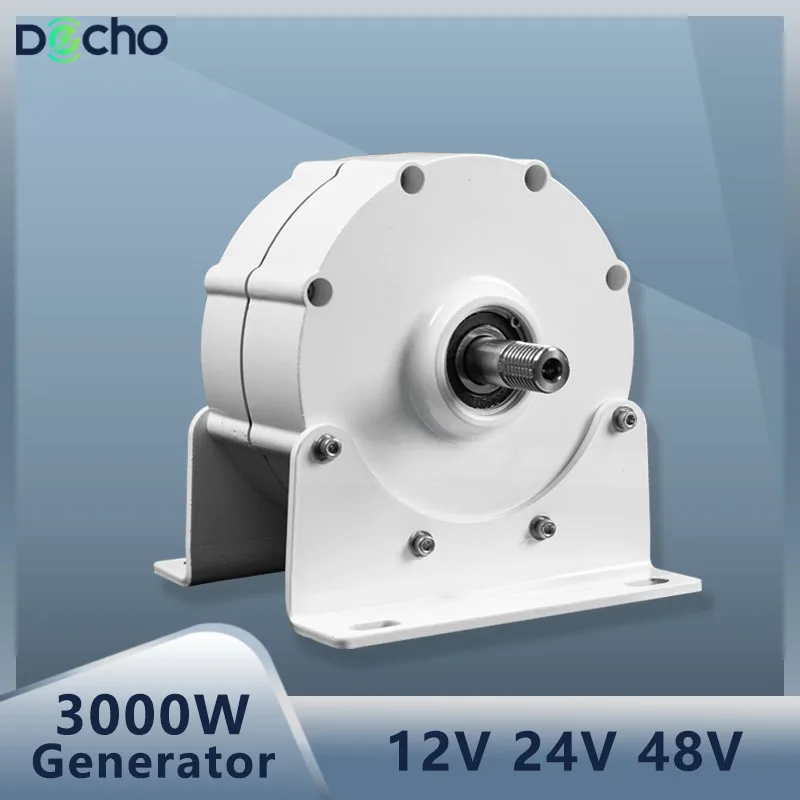 

PMG 3000W Wind Turbine Generator 12V 24V 48V Low Speed AC DC Power Magnetic Dynamo Water Turbine Hydro Alternator Free Energy