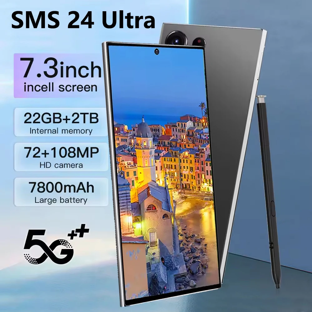 Magnetic Case For Original Cellphones SMS 24 Ultra 5G Dual Sim Smartphone Cases For Android 14 Cell Mobile Phone 22GB+2TB Cover